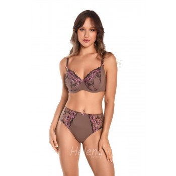 Комплект :Бюстгальтер на пышную грудь мягкая чашка+трусики