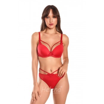 Комплект-Бюстгальтер двойной пуш-ап+трусики бразилианы