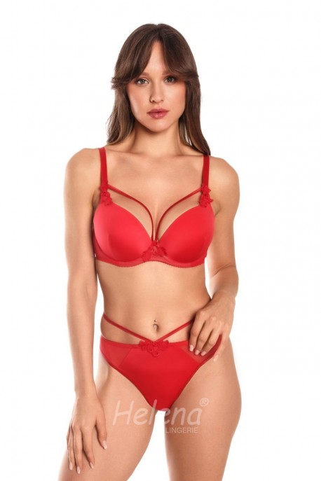Комплект-Бюстгальтер двойной пуш-ап+трусики бразилианы