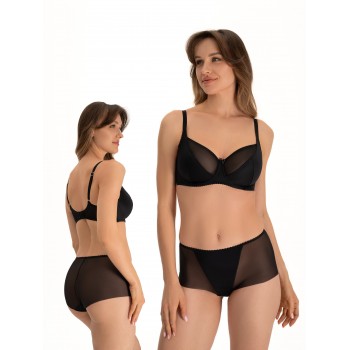 Бюстгальтер хлопковый на пышную грудь